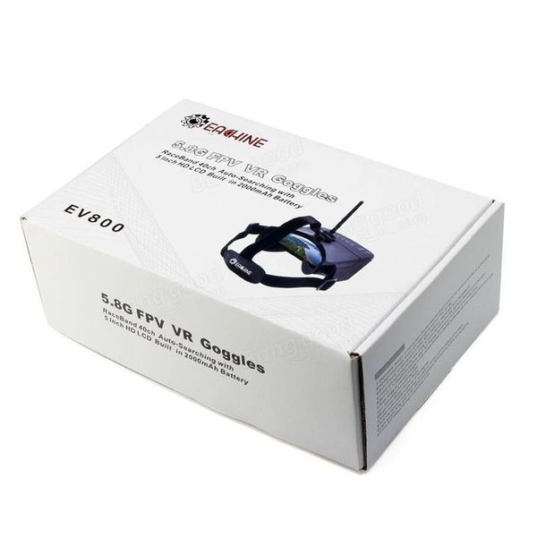 FPV очки - шлем для квадрокоптера и авиамоделей Eachine EV800 5" экран 5.8 Ггц 800x480