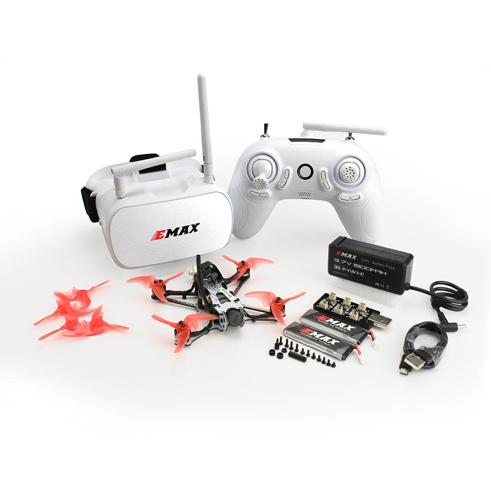 EMAX Tinyhawk II Freestyle RTF Kit - комплект: дрон з БК моторами, FPV очками, пультом, 2 батареями, с кейсом